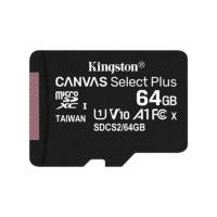 KINGSTON Canvas Select Plus 64GB U1,V10,Class 10,FHD 100MB/s,100MB/s microSDXC UHS-I HAFIZA KARTI+ADAPTÖRLÜ - 2
